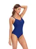Novo Maiô Conservador Feminino Amazon Maiô Sexy de Tela Cor Sólida Maiô Peça Única Europeu e Americano