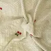 Ins simples A-line cadarço laço dupla camada gaze conjunto de quatro peças lençol lençol com elástico estilo dormitório algodão puro roupa de cama conjunto de três peças