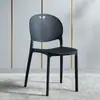 Silla de Comedor de Plástico Nórdico Silla Simple para el Hogar para Adultos Silla con Respaldo Taburete Silla de Escritorio Silla de Ocio para Tienda de Té con Leche Silla de Maquillaje