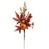 Festival de la cosecha transfronterizo esquejes de hojas de arce esquejes de bayas de otoño esquejes decorativos de calabaza de girasol esquejes de hojas de arce