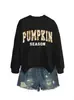Temporada de Calabaza Amazon eBay Tienda Independiente Casual Cómoda Elegante Nueva Sudadera de Otoño/Invierno para Mujer