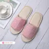 Zapatillas desechables de hotel de verano, portátiles para viaje, zapatillas gruesas cepilladas, para casa de huéspedes, hotel, hogar, zapatillas de lino