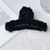 Pinza para el Cabello de Felpa Amazon para Mujer, Pasador para la Parte Posterior de la Cabeza, Pinza para el Flequillo, Accesorio para el Cabello de Tiburón con Pompón