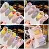 Clipe de pelúcia para cabelo de frutas de desenho animado BB, grampo de cabelo fofo para meninas, franja, lã de vison, acessórios para cabelo infantil, grampo de cabelo