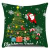 Funda de Almohada Decorativa para Coche de Alce para Sala de Estar y Dormitorio, Almohada Decorativa Moderna Simple, Nueva Funda de Almohada Estilo Navideño Impresa