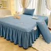 Falda de Cama Acolchada de Algodón de Soja Clase A Pieza Única 2025 Nuevo Protector de Colchón Simmons Cubierta de Cama Estilo Falda de Cama Juego de Tres Piezas
