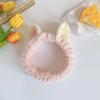 Coreano Sweet Cat Ear Hair Band Women's SPA Face Application Mask Hair Band Plaid Bow Headband Acessórios de cabelo