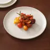 Fábrica 4.7 pulgadas Shanye Baishan Platos Hermosos 2026 Modelo Nuevo Platos de Postre Cerámica Platos para Steak Platos para Comida Occidental