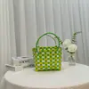 Nuevos Bolsos DIY, Bolsos para Niños, Bolsos de Mujer de Souvenir, Cestas de Verduras, Bolsos Tejidos, Bolsos a Cuadros