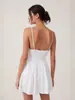 Novo Vestido Curto de Suspensório de Verão, Vestido Curto Branco Estilo Fada com Ajuste na Cintura, Estilo Europeu e Americano da Amazon, Elegante e Estiloso