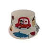 Comércio exterior chapéu de pescador infantil estampa de desenho animado chapéu balde para bebê feminino novo de verão chapéu de sol para meninos atacado T491