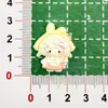 Vestido de princesa con orejas de conejo brillantes de dibujos animados kt gato accesorios de resina diy pegamento de crema funda para teléfono móvil pinza para el pelo decoración de cordón para la cabeza