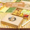 Caja de embalaje portátil desechable caja de almuerzo para acampar al aire libre caja de almuerzo para llevar caja de cartón corrugado caja de almuerzo camping