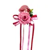 Decoraciones para coche de boda arreglos florales para coche de boda sensación de alta gama cintas para espejo retrovisor manijas de las puertas del coche decoración para coche de boda del copiloto venta al por mayor