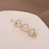 Pinza para el pelo con hebilla de rana de pedrería de temperamento para mujer, aleación, pinza lateral de temperamento, pinza para pelo roto, pinza de una palabra, accesorios para el pelo de joyería
