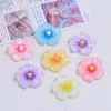 Flores Pequeñas de Hielo Transparente, Accesorios Pequeños de Resina de Pegamento de Crema Hechos a Mano Frescos para DIY, Dijes para Zapatos, Materiales para Joyería al por Mayor