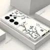 Nueva funda de silicona suave tipo pintura china de ciruelo, adecuada para Samsung S24/S25 Ultra, funda de teléfono de estilo chino tradicional