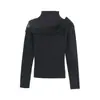 Tendencia de Moda Invierno 2025 Camiseta de Malla Patchwork Off-Shoulder Manga Larga Ajustada para Mujer para Venta al por Mayor y Distribución