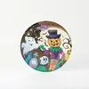 Temu ofrece suministro directo de los fabricantes para platos de papel desechables, que son aptos para alimentos, ecológicos y adecuados para un solo uso en fiestas y celebraciones de Halloween.