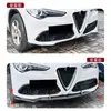 Adequado para Alfa Romeo Stelvio 2017+ Lábio Dianteiro, Divisor Dianteiro, Spoiler de Para-choque Dianteiro Peças de Modificação