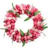 Guirlanda Decorativa de Primavera e Verão 2025 Guirlanda de Tulipas Simuladas Encriptada Pingente de Decoração para Sala de Estar de Casa Amazon