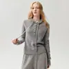 ¡Estilo simple y relajado! Sudadera de punto acanalado para mujer, corte holgado, cuello semiabierto, una capa base elegante y estilizada