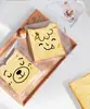 Bolsa de embalaje para pan tostado bolsa para bagellas dona bolsa autoadhesiva horneado artesanal snack alimento embalaje bolsa independiente