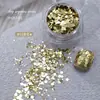 Accesorios Explosivos Coreanos para Uñas con Lentejuelas Grandes Celebridad de Internet Fruta Fresca Verde Hexagonal Lentejuela Fina Brillante Accesorios para Uñas con Lentejuelas