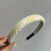 Estilo Coreano Estilo Amarillo Cuadros Anillo para el Cabello de Intestino Delgado Nuevo Estilo Primavera y Verano Accesorios para el Cabello Cuerda de Cabello de Alta Calidad Cola de Durazno Flor para la Cabeza Versátil