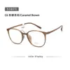 Armação de Óculos Cat-Eye Preta Lisa Tr90 Ultraleve 51071 Transfronteiriça para Mulheres, Adequada para Lentes de Prescrição