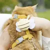 Arnés para Gato Abejita Personalizado, Arnés para Gato con Forma de I Anti-Escape, Correa de Pecho Ajustable para Gato para Pasear Afuera