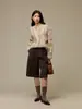Suéter de mohair moda europeia e americana para mulheres, tricô com estampa de leopardo, nova coleção de início de outono, suéter retrô de corte solto, grosso