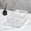 Z2168 Cesta de Almacenamiento Transparente de Escritorio Caja Organizadora Grande para Snacks y Juguetes Caja de Almacenamiento con Ventana para Cosméticos