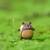 Paisaje en miniatura Jardinería con musgo Paisaje caricatura lindo conejo oso muñeco accesorios DIY resina pequeños adornos