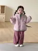 Chaquetaacolchada de algodón para niños con forro polar engrosado, ropa para niñas, chaqueta tipo pan, ropa de algodón para niños, nueva chaqueta acolchada de invierno para bebé 2026