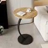 Mesa de centro redonda pequena para uso doméstico, adequada para apartamentos pequenos, sala de estar, mesa lateral de sofá, design moderno e minimalista, pequena mesa de centro criativa, mesa de cabeceira