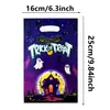 Bolsa de Tote de Plástico para Halloween Navidad Calabaza Fantasma Papá Noel Bolsa de Regalo Fiesta Empaque de Dulces y Snacks