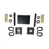 Accesorios de mantenimiento de vías férreas, incluyendo clips para rieles de 43 kg/m y accesorios de conexión, hechos de hierro fundido