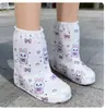 Cubrezapatos de Lluvia Desechables de Caña Alta, Impermeables, Antideslizantes, Engrosados para Estudiantes, Adecuados para Uso en Exteriores en Días Lluviosos