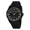 Reloj Momentum Simple Casual para Hombre, Estudiante Correa de Silicona Reloj Blanco Pequeño Resistente al Agua 50m Reloj de Cuarzo Directo de Fábrica