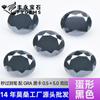 Piedra Suelta de Moissanita Negra Natural con Forma de Huevo Ovalado de 0.5-5 Quilates, Se Puede Montar con un Engaste Estilo Pluma, Adecuada para Pendientes y Collares
