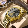 Auténtico Nuevo Reloj para Hombre Moderno Resistente al Agua Multifuncional Casual Moda Moderno Luminoso Reloj de Cuarzo para Hombre