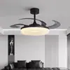 Nueva Luz de Ventilador de Techo para Sala de Estar Estilo Chino Elegante Minimalista Italiano Patrón de Hielo Roto, Nueva Luz de Ventilador de Techo para Dormitorio de Lujo Ligero Protección Ocular