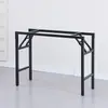 Marco de Mesa Plegable Patas de Mesa Metálicas Multifuncionales Soporte de Doble Capa Estante Plegable de Hierro Precio Especial de Primavera Venta al por Mayor