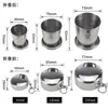 Taza Plegable de Acero Inoxidable Creativa Mini Práctica Pequeña Copa de Vino Exterior Portátil Viaje Retráctil Taza Venta al por Mayor