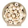 Amazon Cuentas para niños color sólido 15MM cuentas de madera de color cuentas redondas de madera sueltas cuentas de madera accesorios diy pulsera