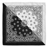 Fábrica de fornecimento direto de flor de caju de poliéster costura de duas cores estampado quadrado europeu e americano vestido Paisley Magic headscarf atacado