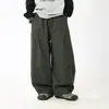 Pantalones Estilo Japonés para Niños 2026 Otoño Nuevas Llegadas Niños Pantalones Rectos Desgastados Niños Pequeños Lavados 100% Algodón Pantalones de Trabajo Modernos