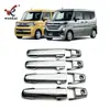 Adecuado para Suzuki 23 Spacia Custom Manija Exterior de Puerta Modificada Marco de Adorno Especial para Manija Cromado