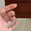Anillo Minimalista Apilable Deslizante con Cadena para Mujer, Moda Versátil Dulce Fresco Personalidad Nuevo Estilo Anillo Índice Anillo de Dedo de Índice Moderno